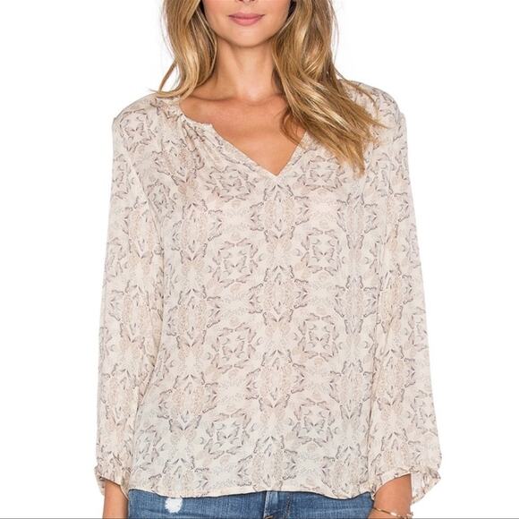 Joie Zambezi Butterfly Print Long Sleeve Blouse Size XXS - Picture 3 of 12